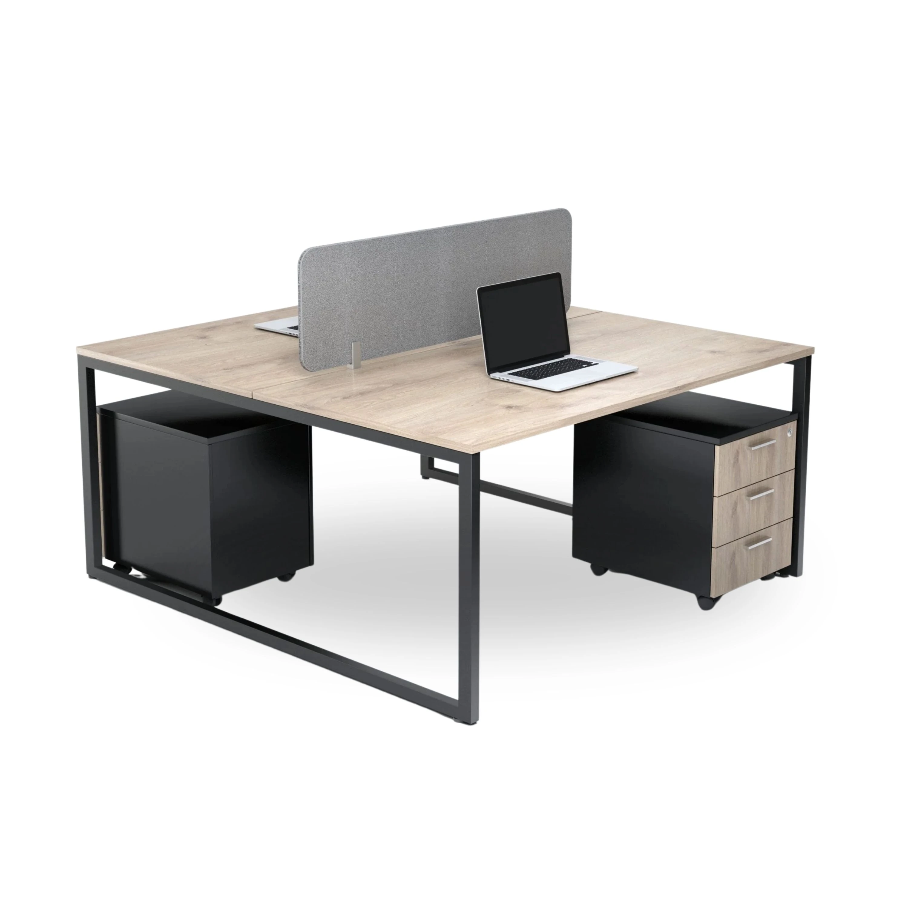 Dusk İkili Çalışma Masası, Kumaş Kaplı Seperatör