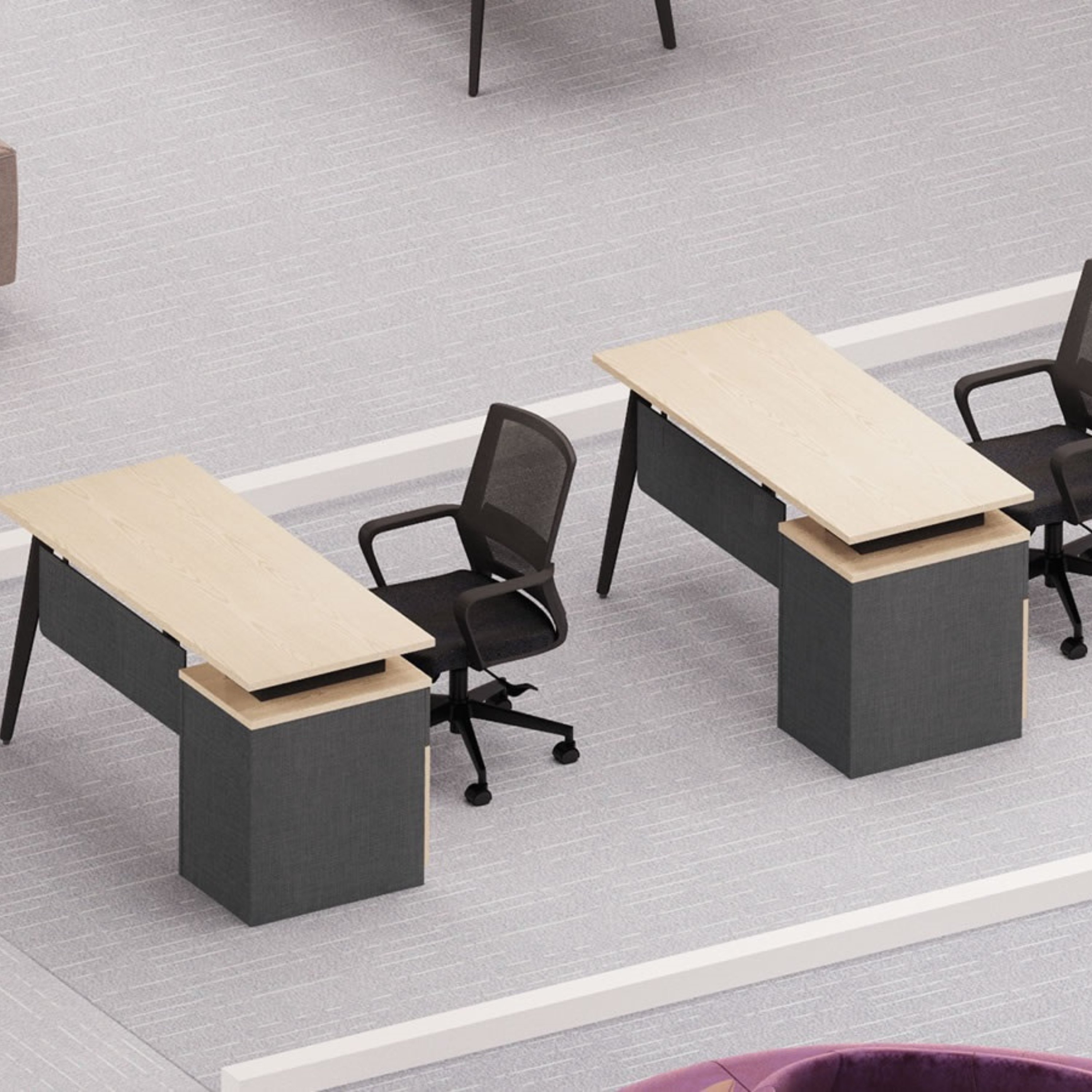 Gate Kesonlu Ofis Çalışma Masası