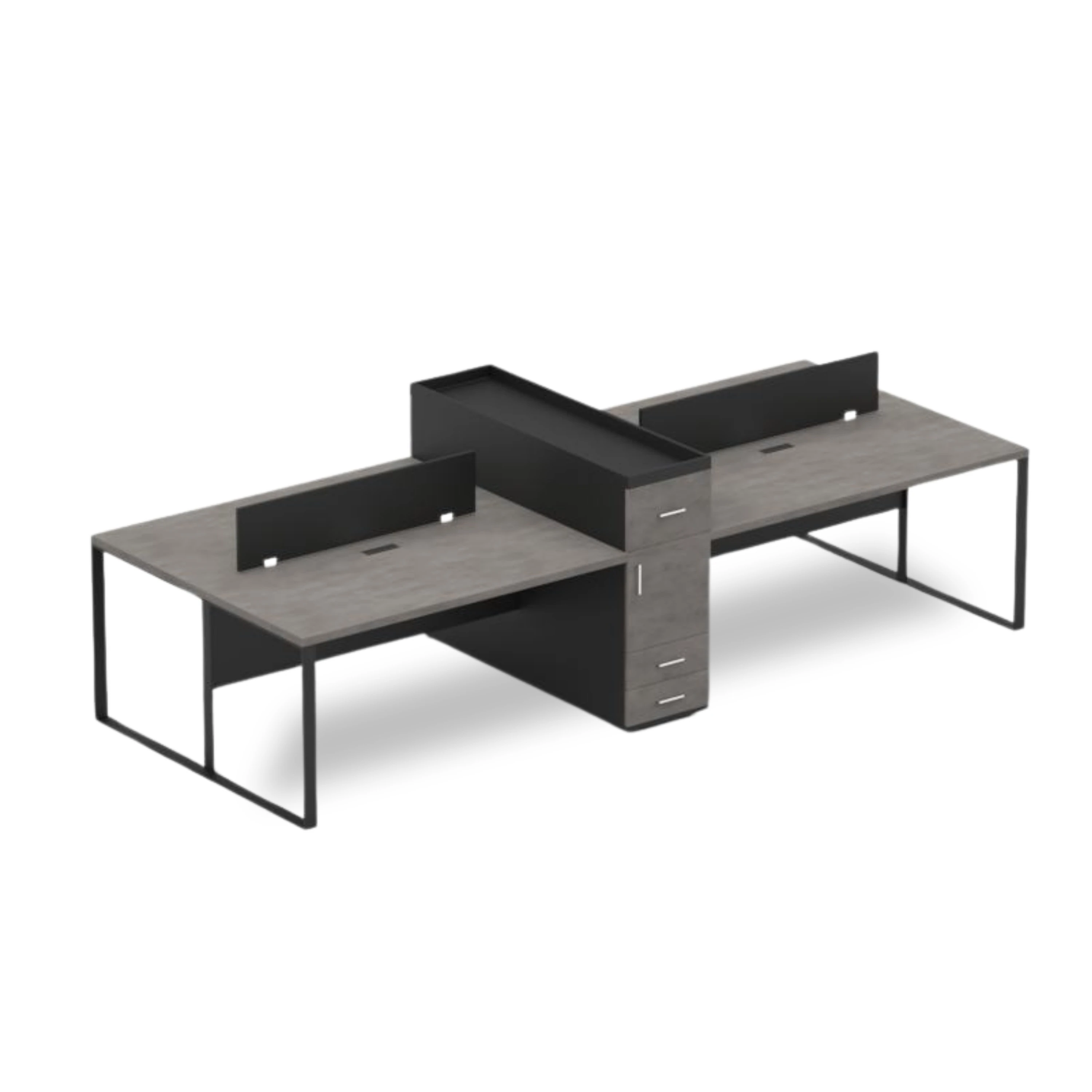 Win Dolaplı Dörtlü Çalışma Masası