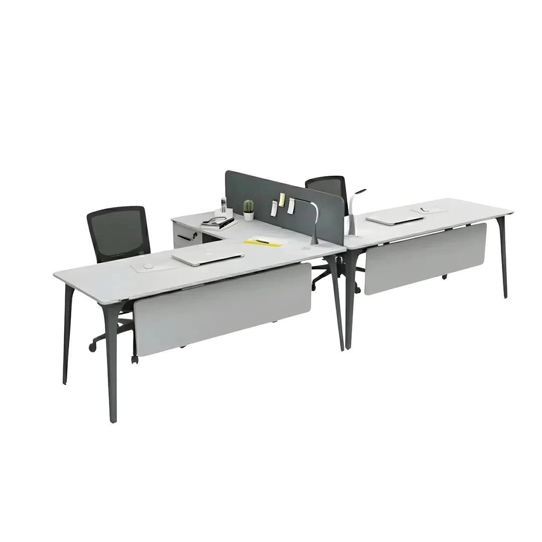 Lino Yüksek Kesonlu 2'li Çalışma Masası