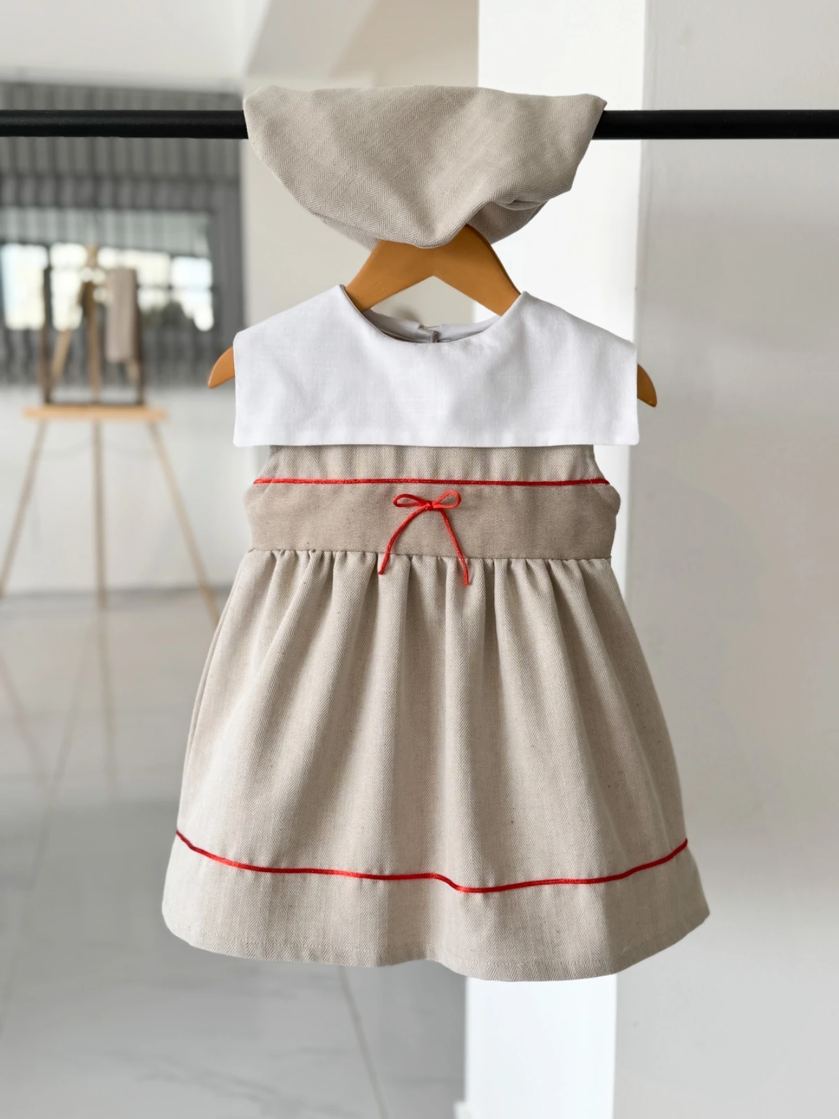 ELLA ELBİSE - RESSAM ŞAPKA 2 Lİ SET 