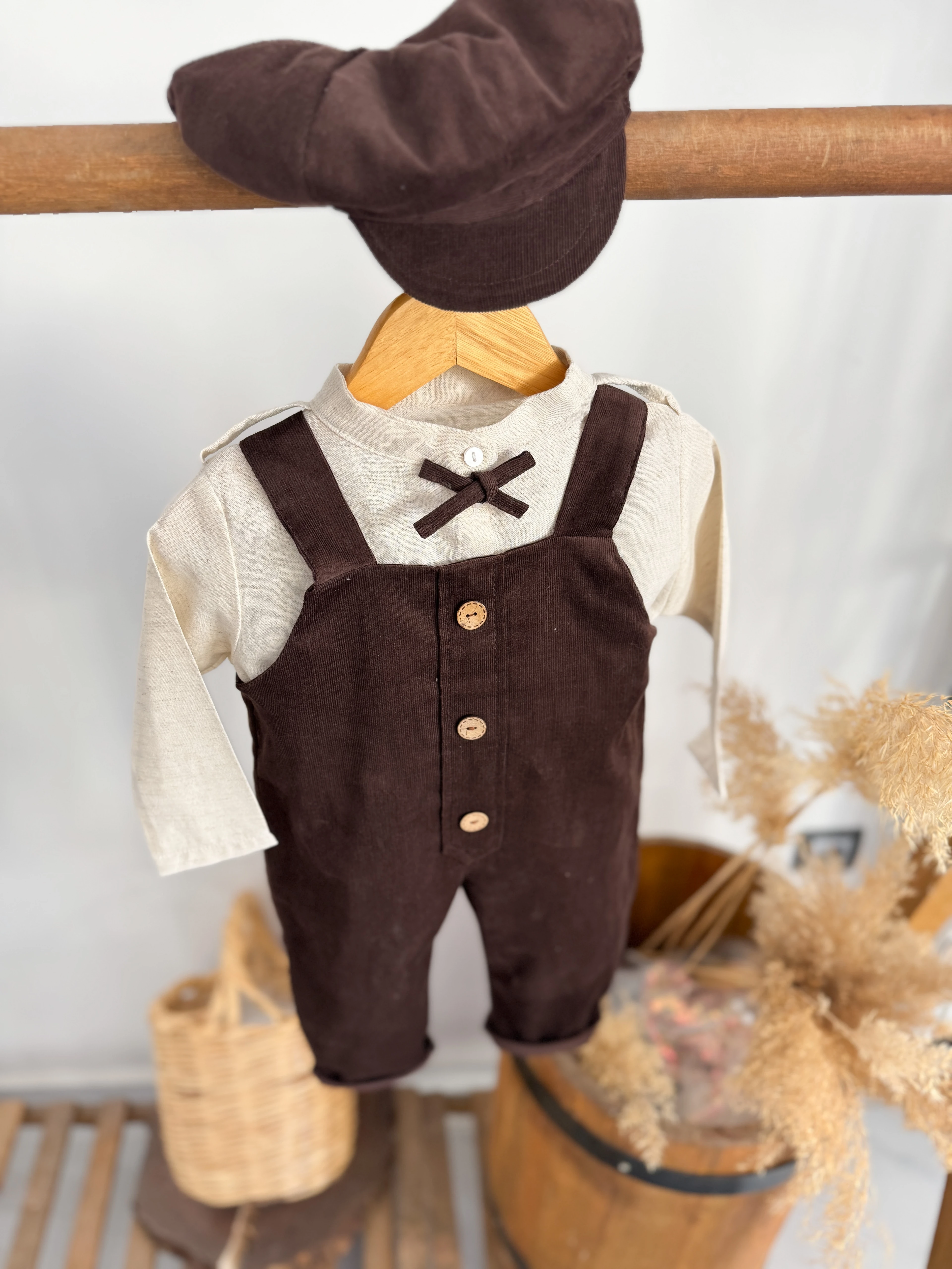 ACI KAHVE KADİFE BAHÇIVAN-GÖMLEK