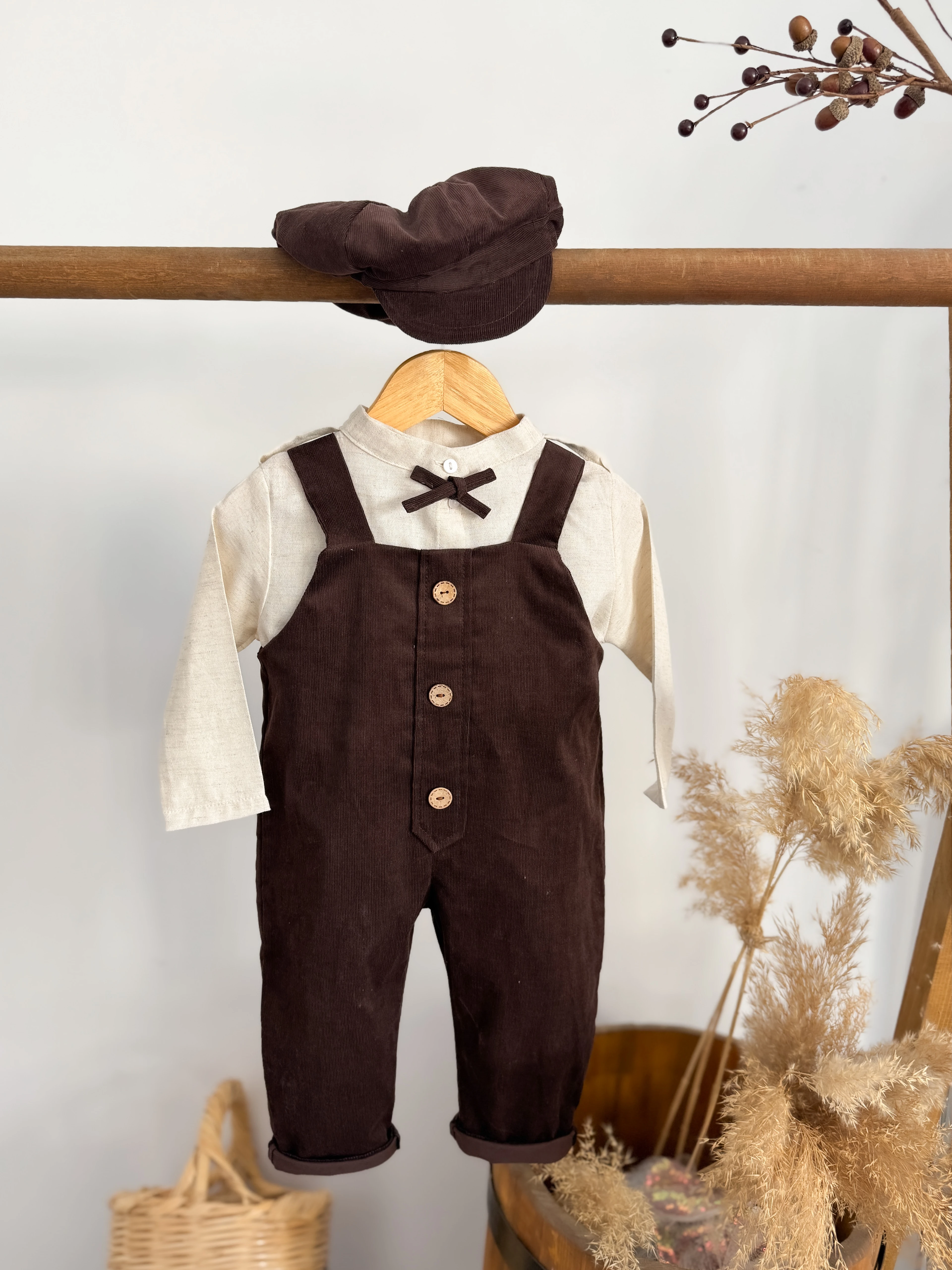 ACI KAHVE KADİFE BAHÇIVAN-GÖMLEK