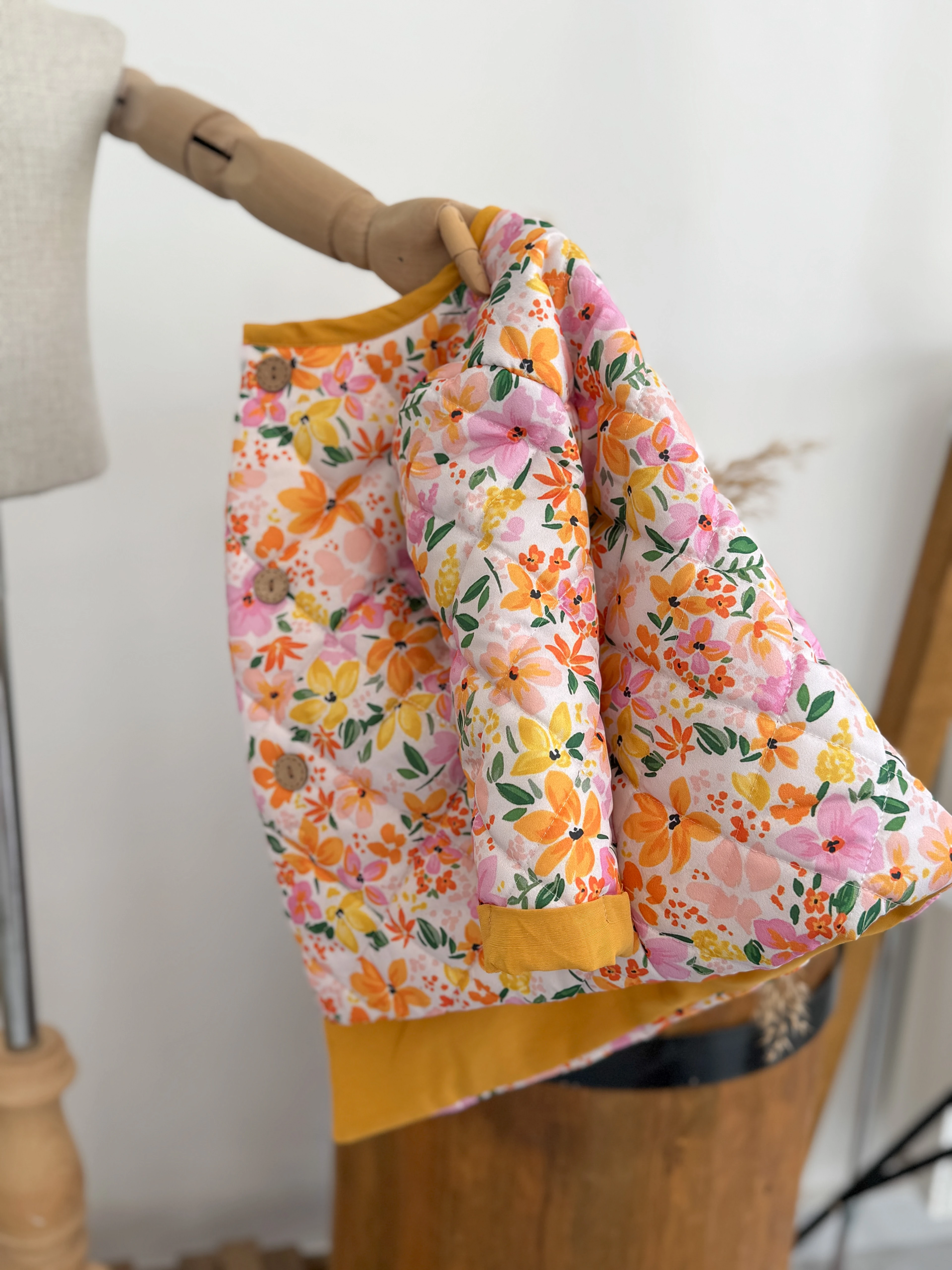 FLOWER KAPİTONE CEKET