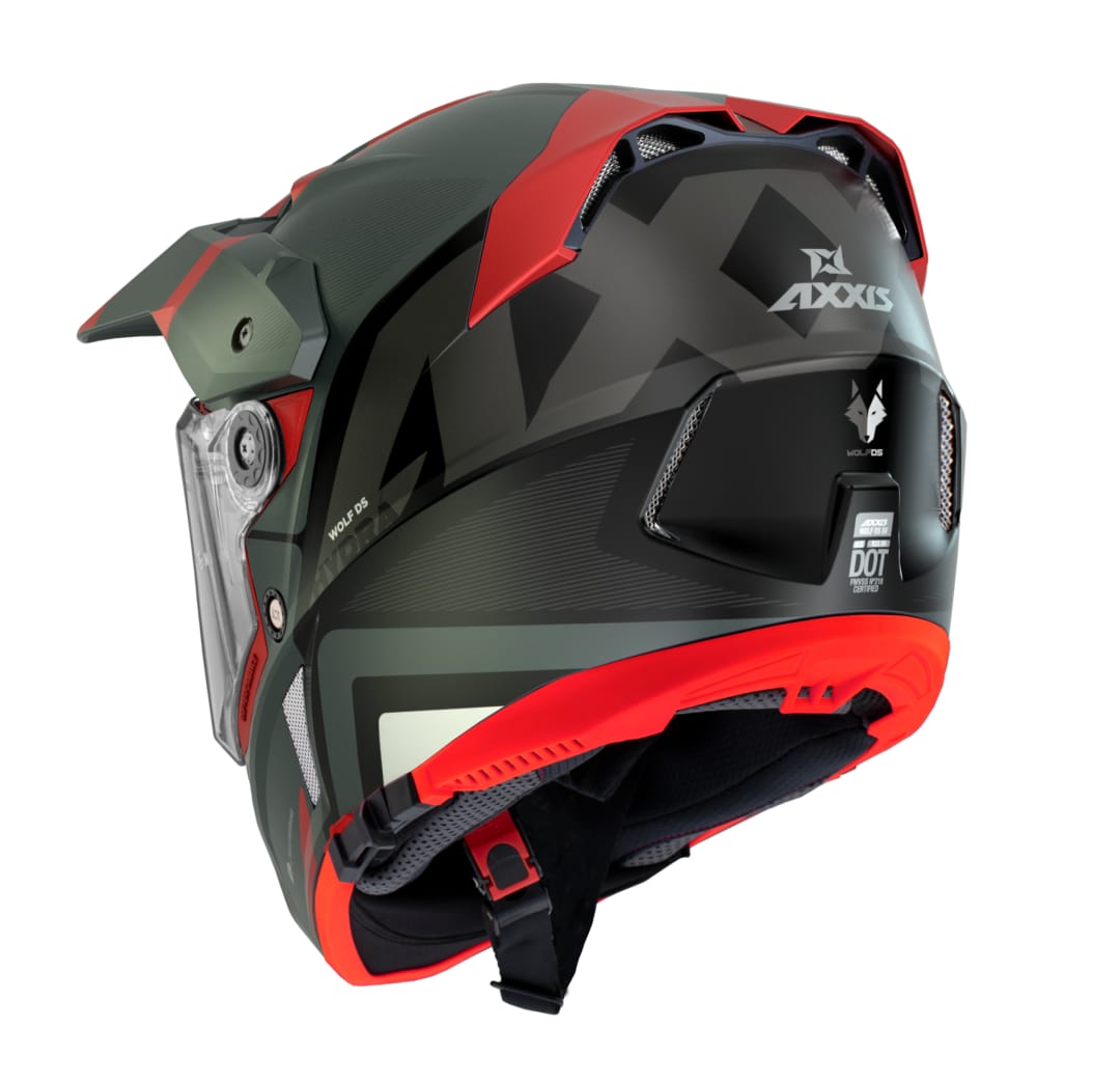 【Hide69】Mr. Rebels Axxis Wolf Jackal C7 matt blue offroad mx motorcycle helmet