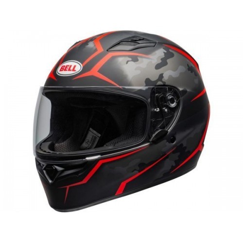 BELL QUALIFIER STEALTH CAMO MATTE BLACK/RED