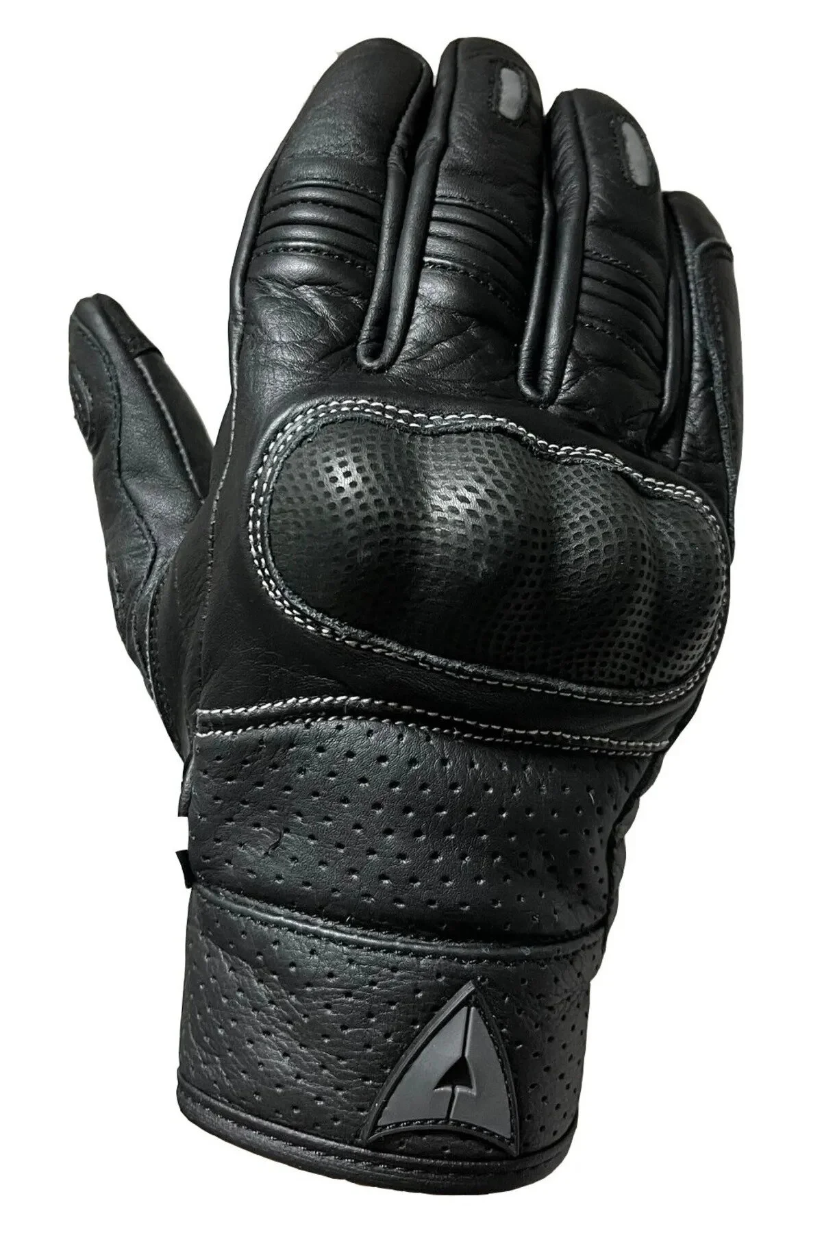 VENOM VN-9023 DERİ MOTOSİKLET ELDİVENİ SİYAH