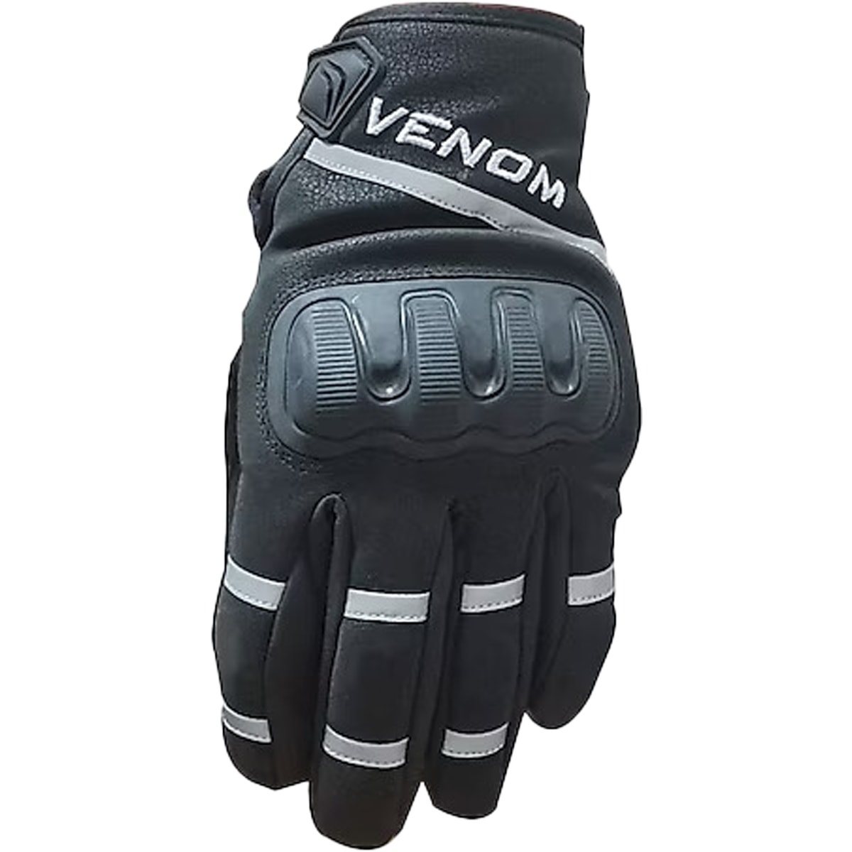 Venom 9010 Soft Shell - Kışlık Motosiklet Eldiveni - Siyah