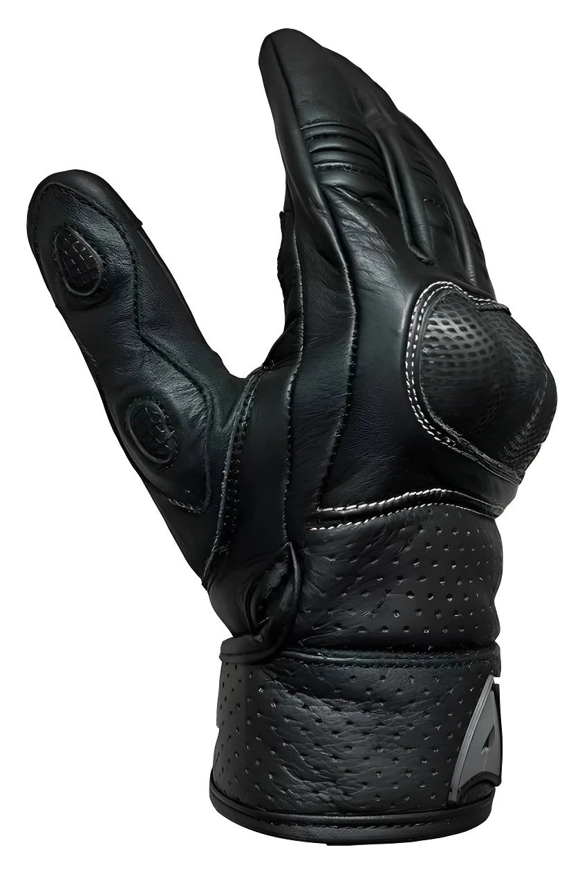 VENOM VN-9023 DERİ MOTOSİKLET ELDİVENİ SİYAH