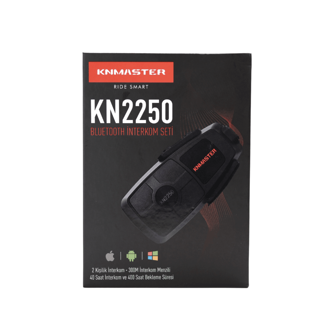 Knmaster KN2250 Motosiklet Kask İnterkom Bluetooth Intercom Kulaklık Seti