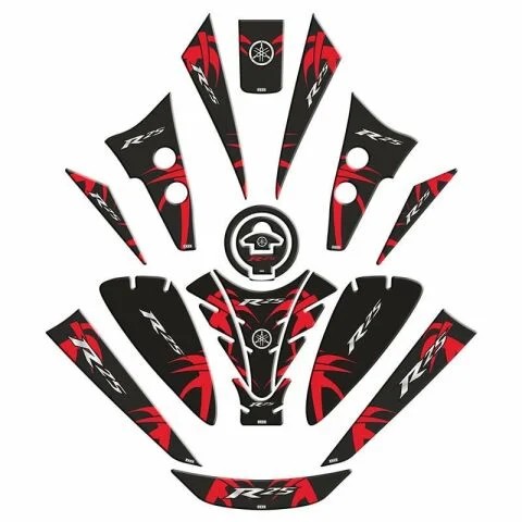 YAMAHA R25 2019 - 2024 UYUMLU TANK PAD SET 16 PARÇA