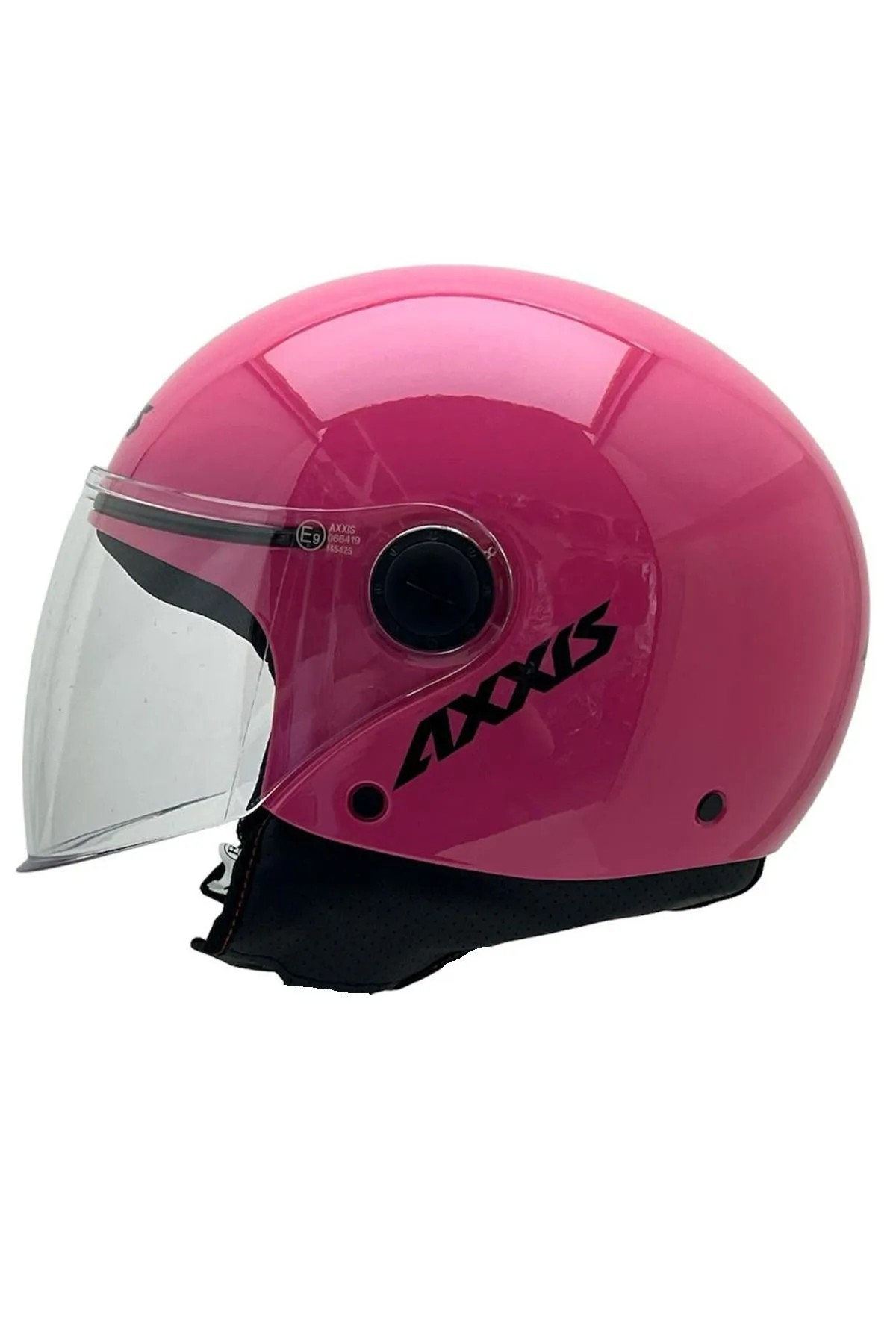 AXXİS SQUARE YARIM MOTOSİKLET KASKI - Gloss Pink