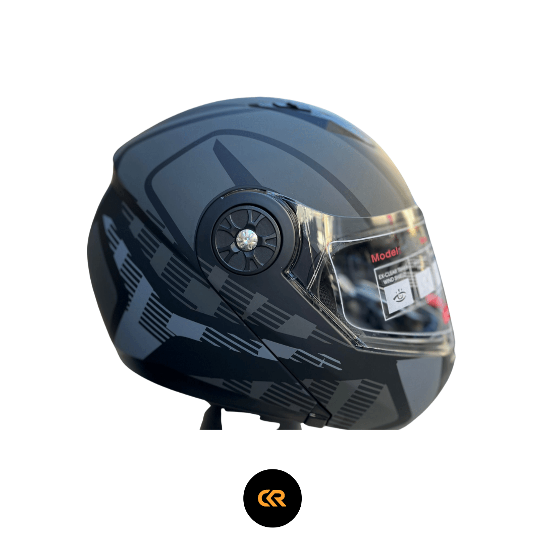 JK-92 Çene Açılır Kask Gri 