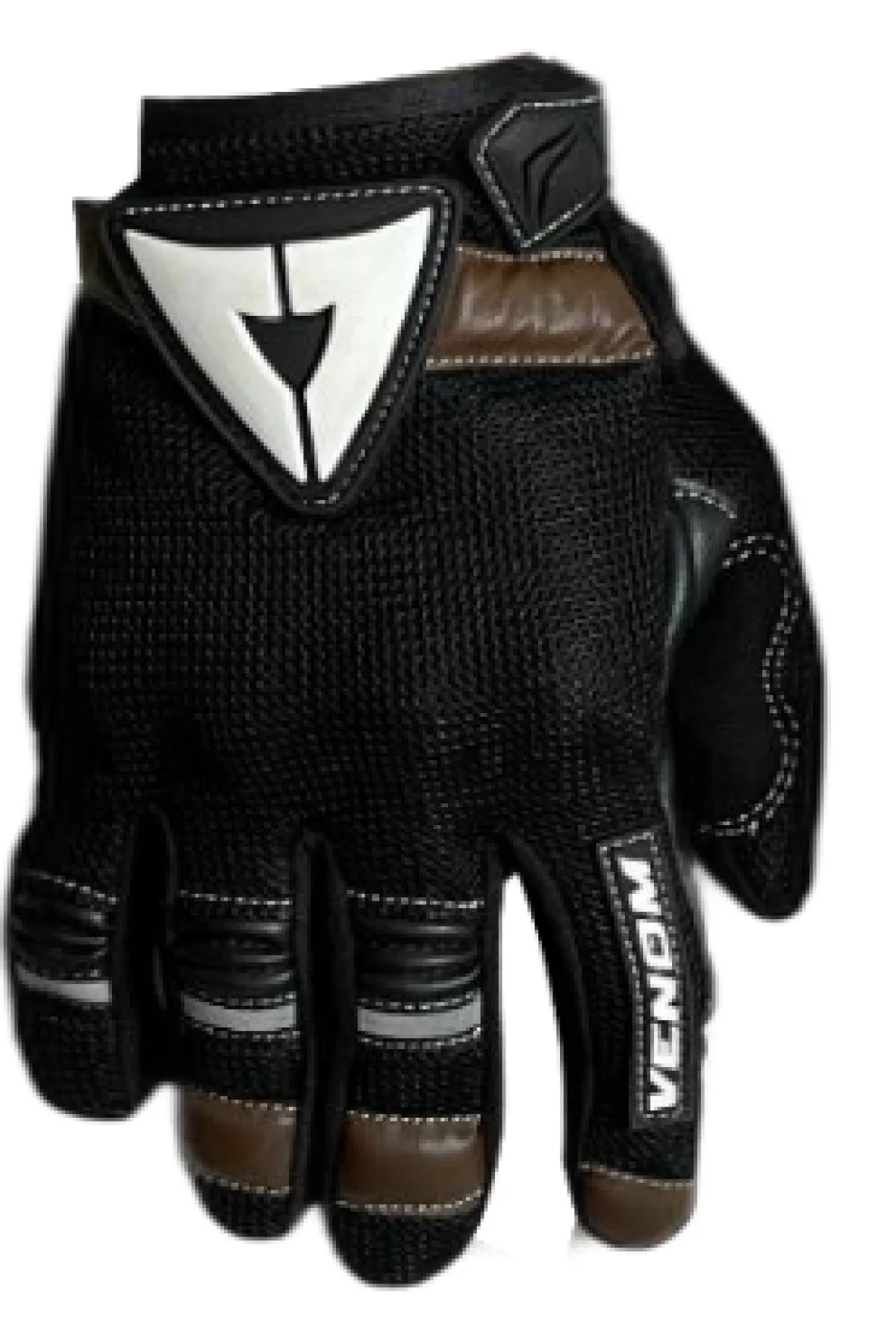 VENOM VN-900 CAFE RACER MOTOSİKLET ELDİVENİ - Kahverengi