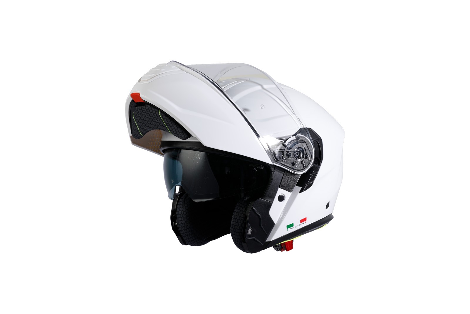 SWAY SW 917 Solid Gloss White Çene Açılır Kask