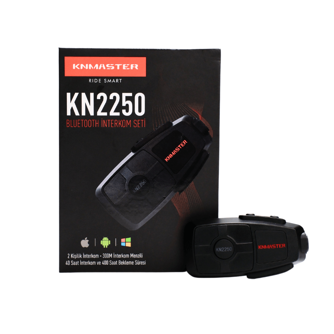 Knmaster KN2250 Motosiklet Kask İnterkom Bluetooth Intercom Kulaklık Seti