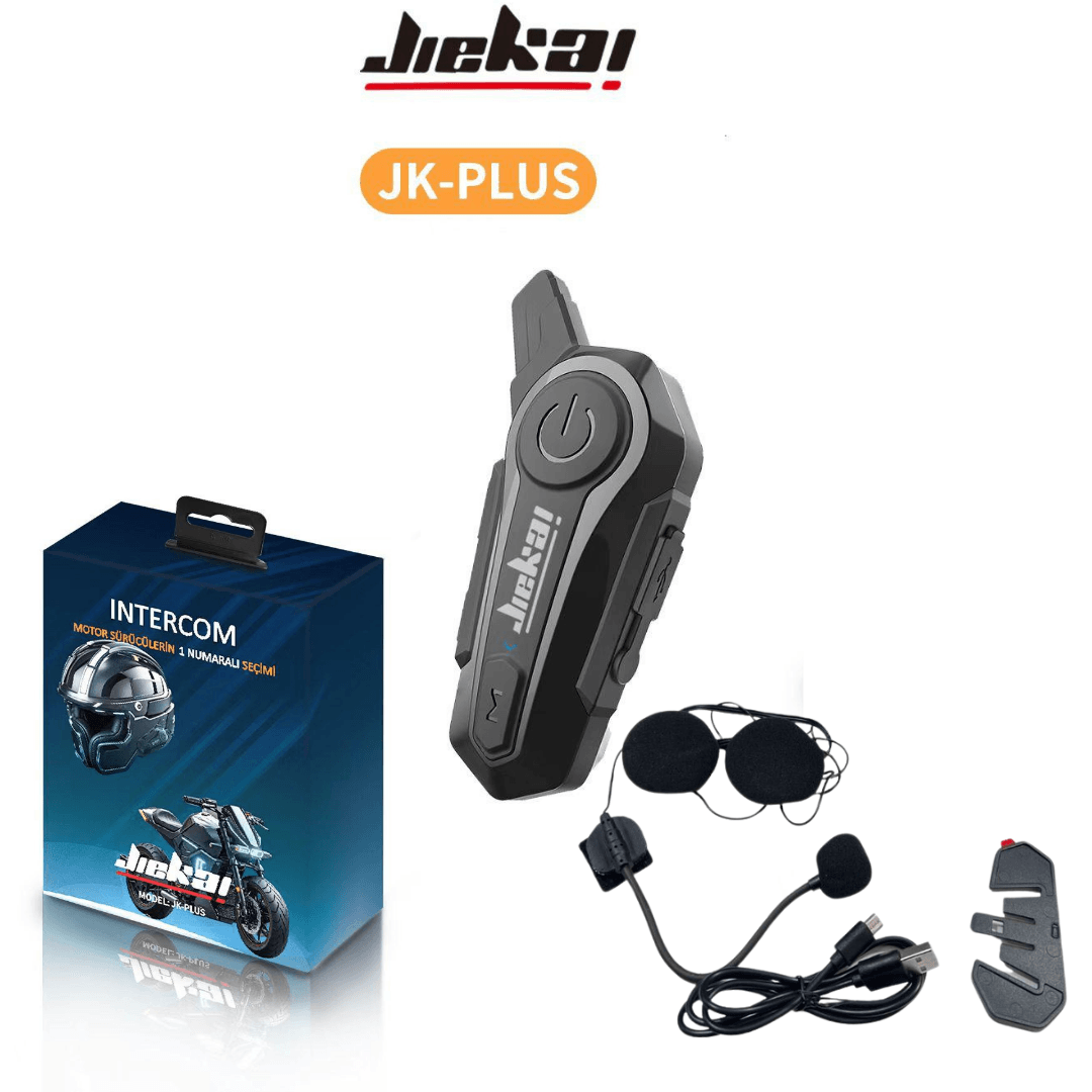 JİEKAİ JK-1000-PLUS İNTERKOM SİYAH ( RENKLİ KAPAKLAR HEDİYE )