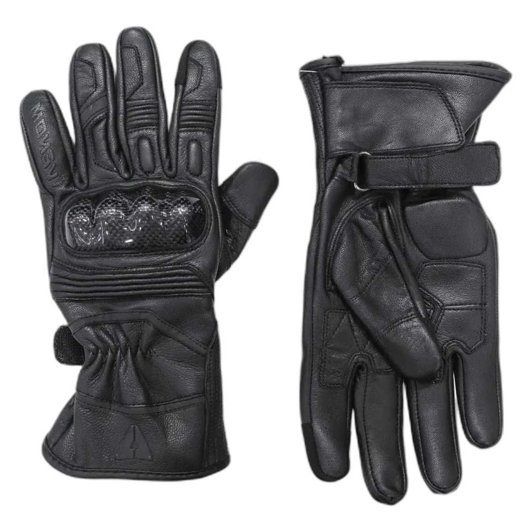 VENOM VNP-660 KIŞLIK DERİ MOTOSİKLET ELDİVENİ