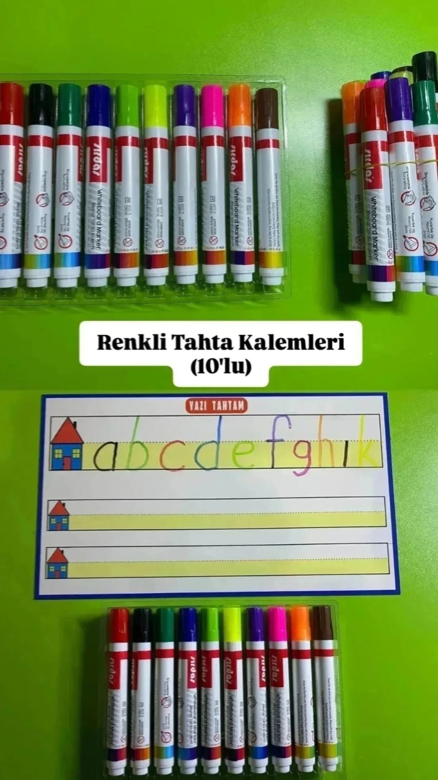 10  RENK TAHTA KALEMİ
