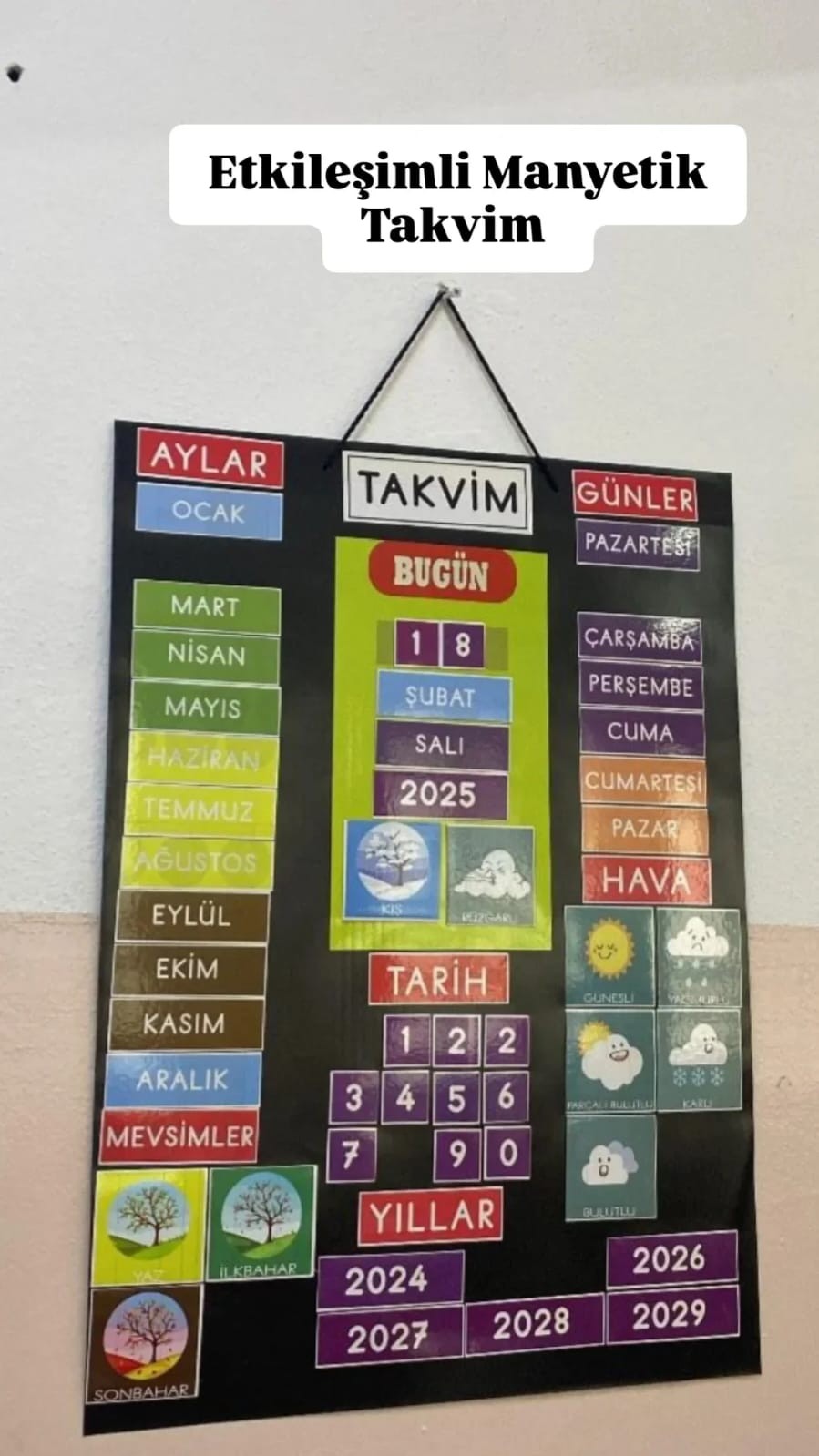 ETKİLEŞİMLİ MANYETİK TAKVİM