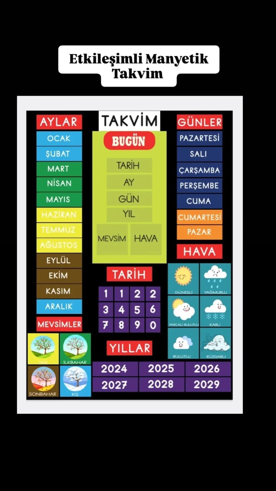 ETKİLEŞİMLİ MANYETİK TAKVİM