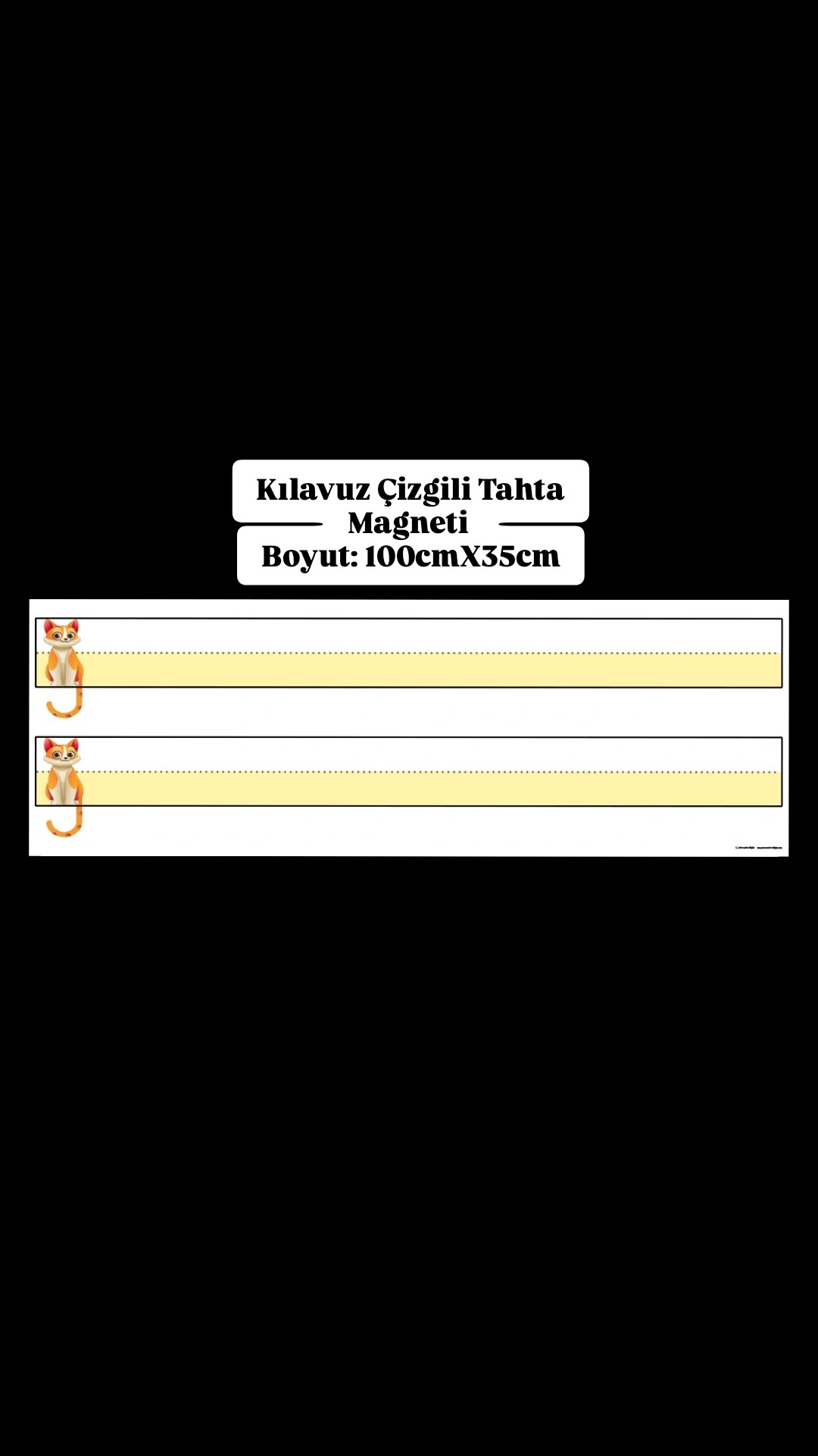 Kılavuz Çizgili Materyal (mıknatıslı)