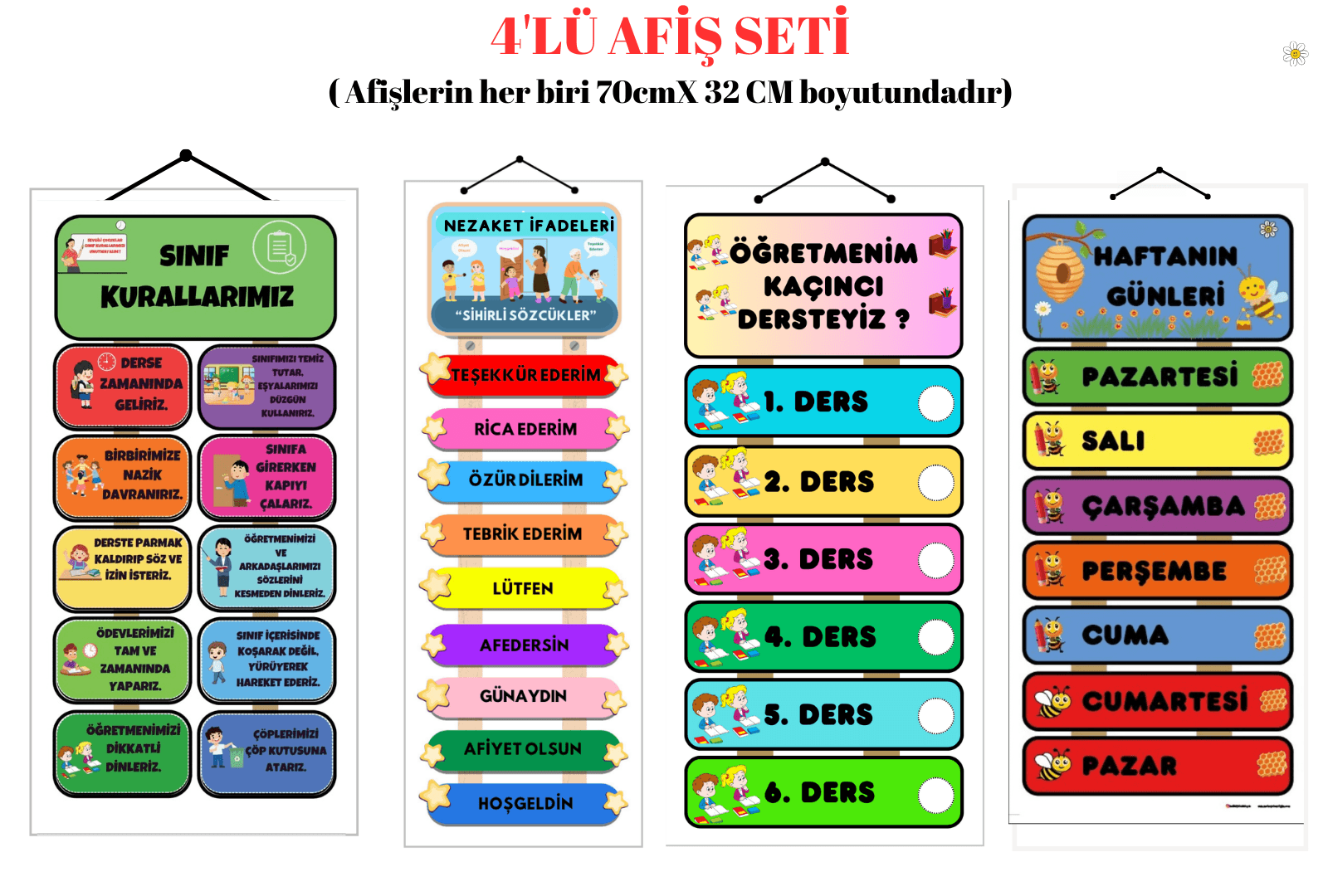 4'lü Afiş Seti