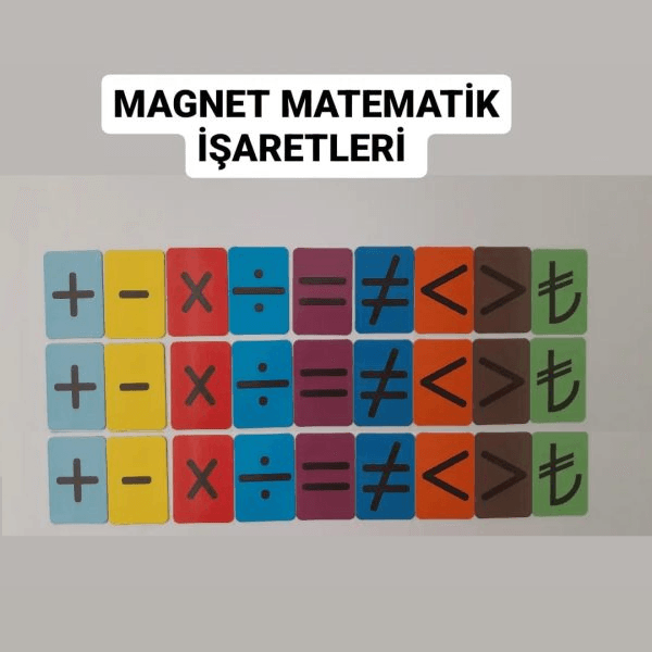 Magnet Matematik İşaretleri (3 takım)