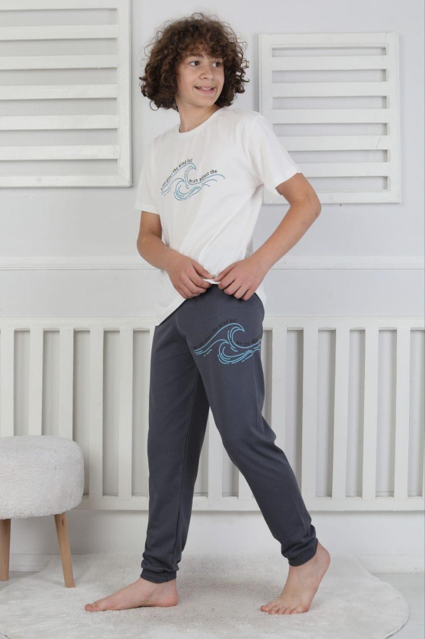 8-13 Yaş Erkek Çocuk Süprem Pijama Takımı