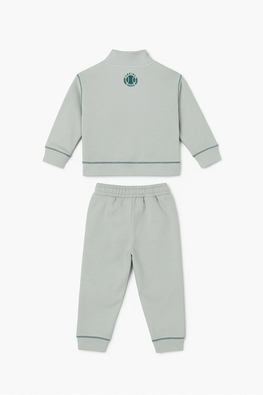 3-10 Yaş Erkek Çocuk Yarım Fermuarlı Spor Eşofman Takımı – Modern Tasarım