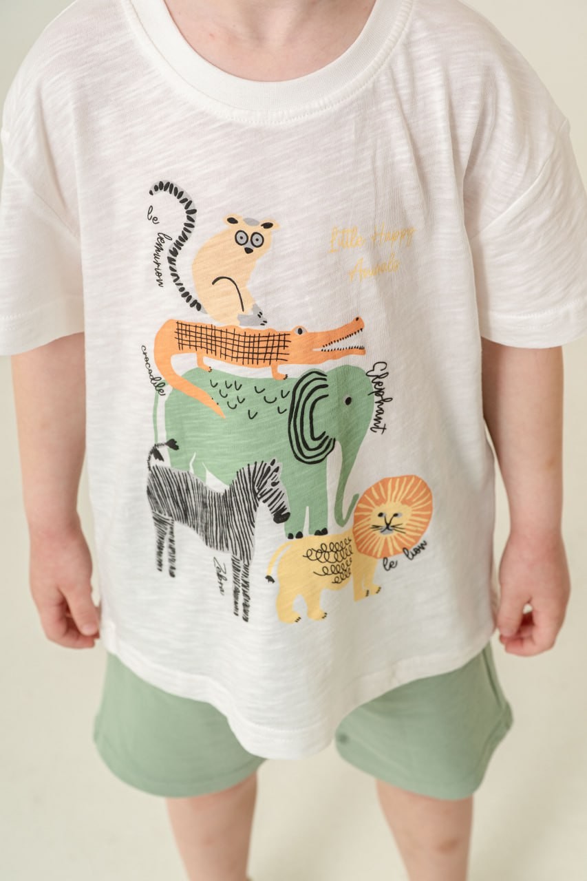 2-6 YAŞ ERKEK ÇOCUK ANIMALS ŞORT TAKIM