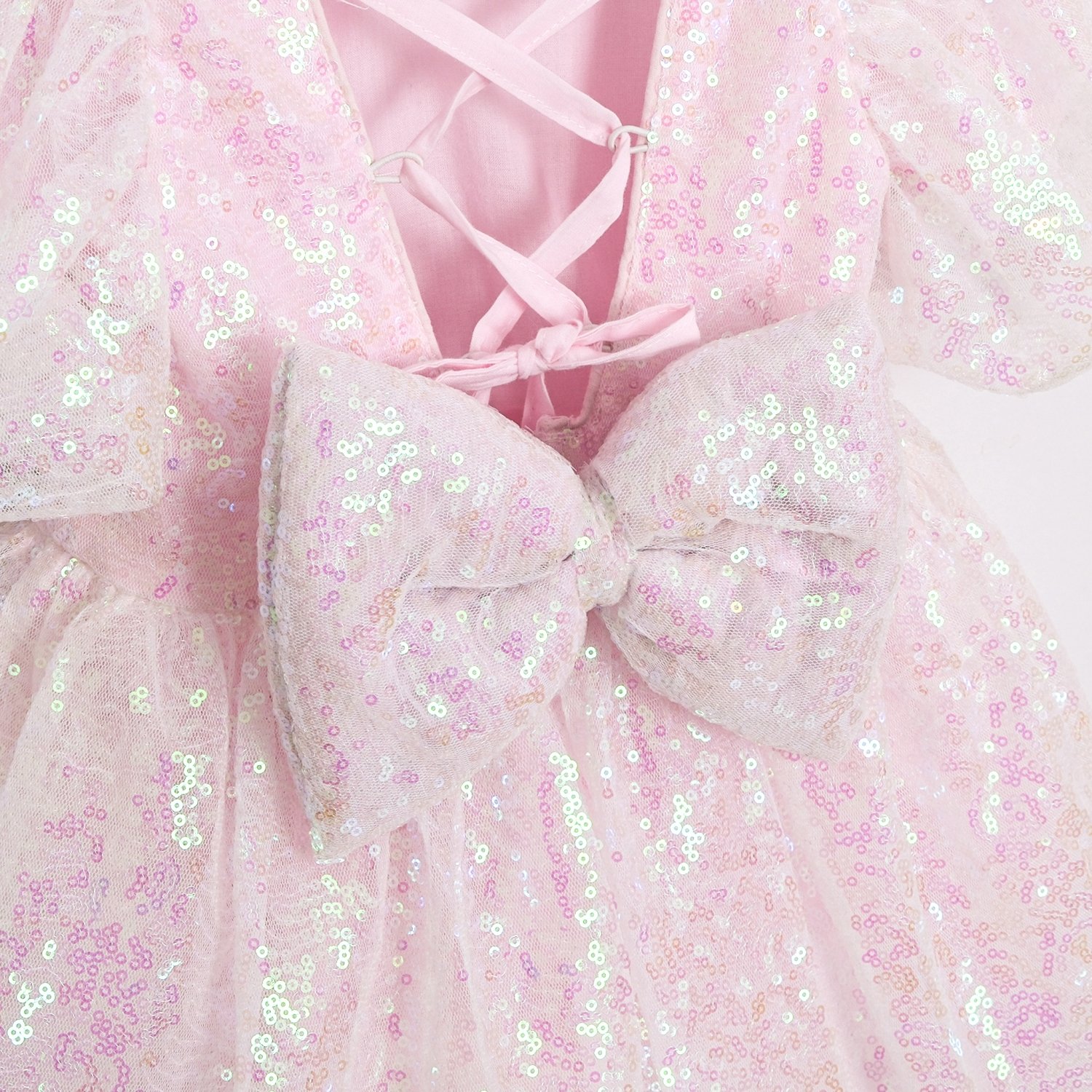 2-5 Yaş Sugar Candy Kız Çocuk Elbise-Pembe