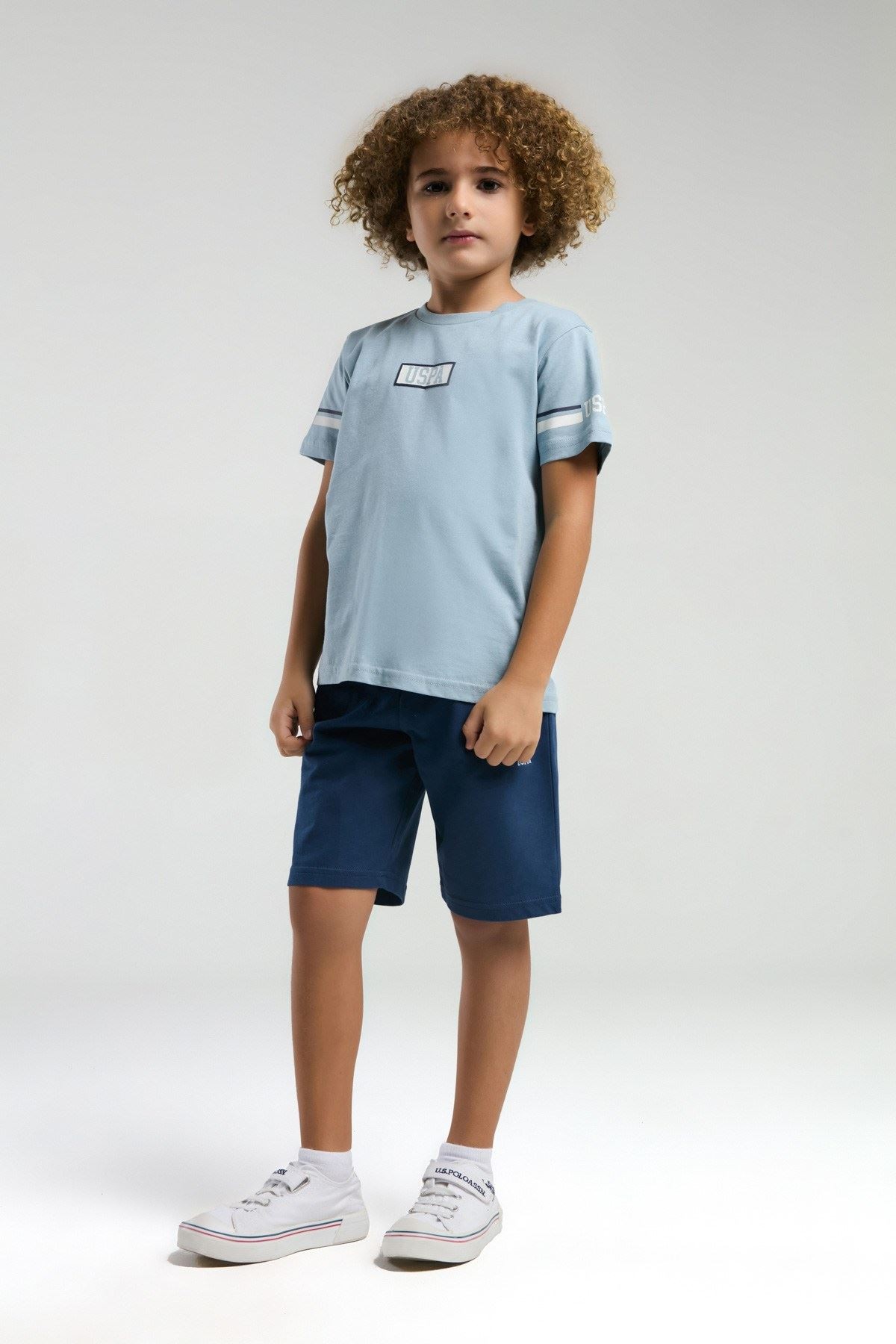 9-15 Yaş Lisanslı Us Polo ASSN Erkek Çocuk Takım-Mavi 2011