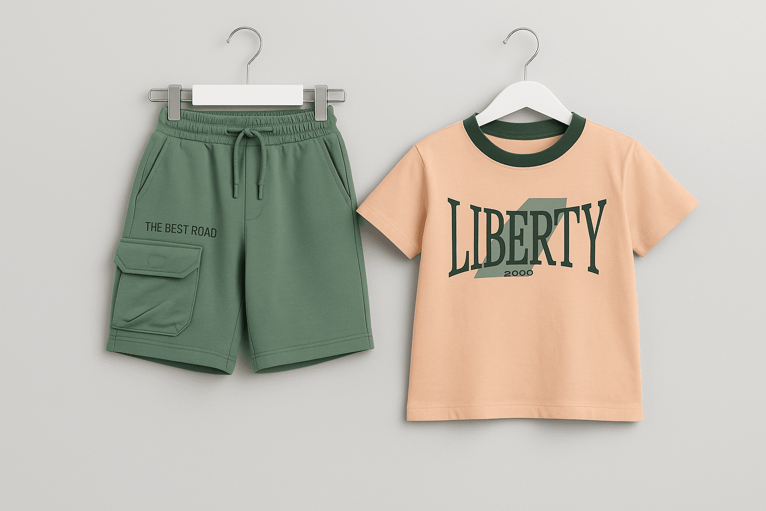 3-8 Yaş Erkek Çocuk Liberty Şortlu Takım