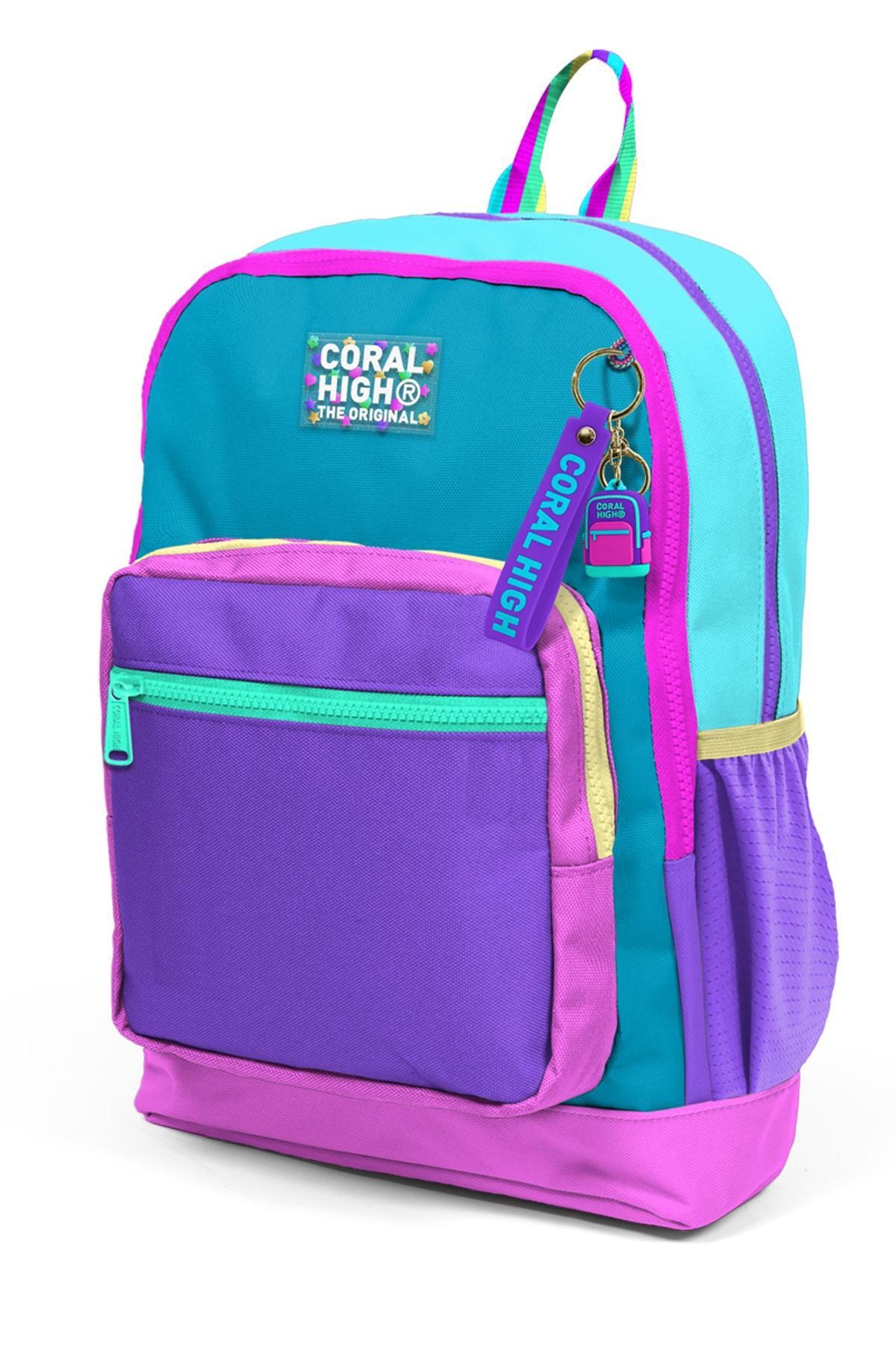 Coral High Kids Pembe Pastel Renkli Okul Sırt Çantası