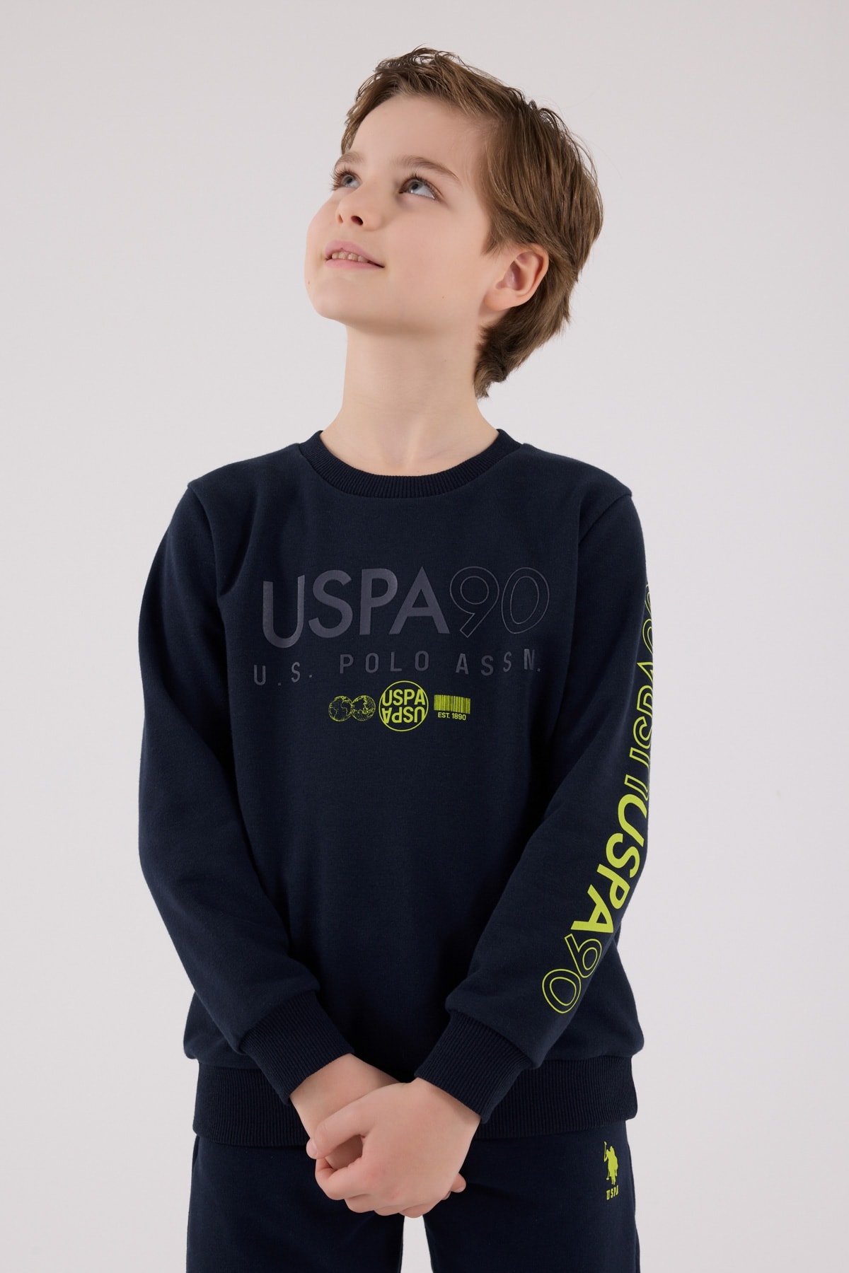 4-15 Yaş Erkek Çocuk US Polo Assn Lisanslı Lacivert Eşofman Takımı