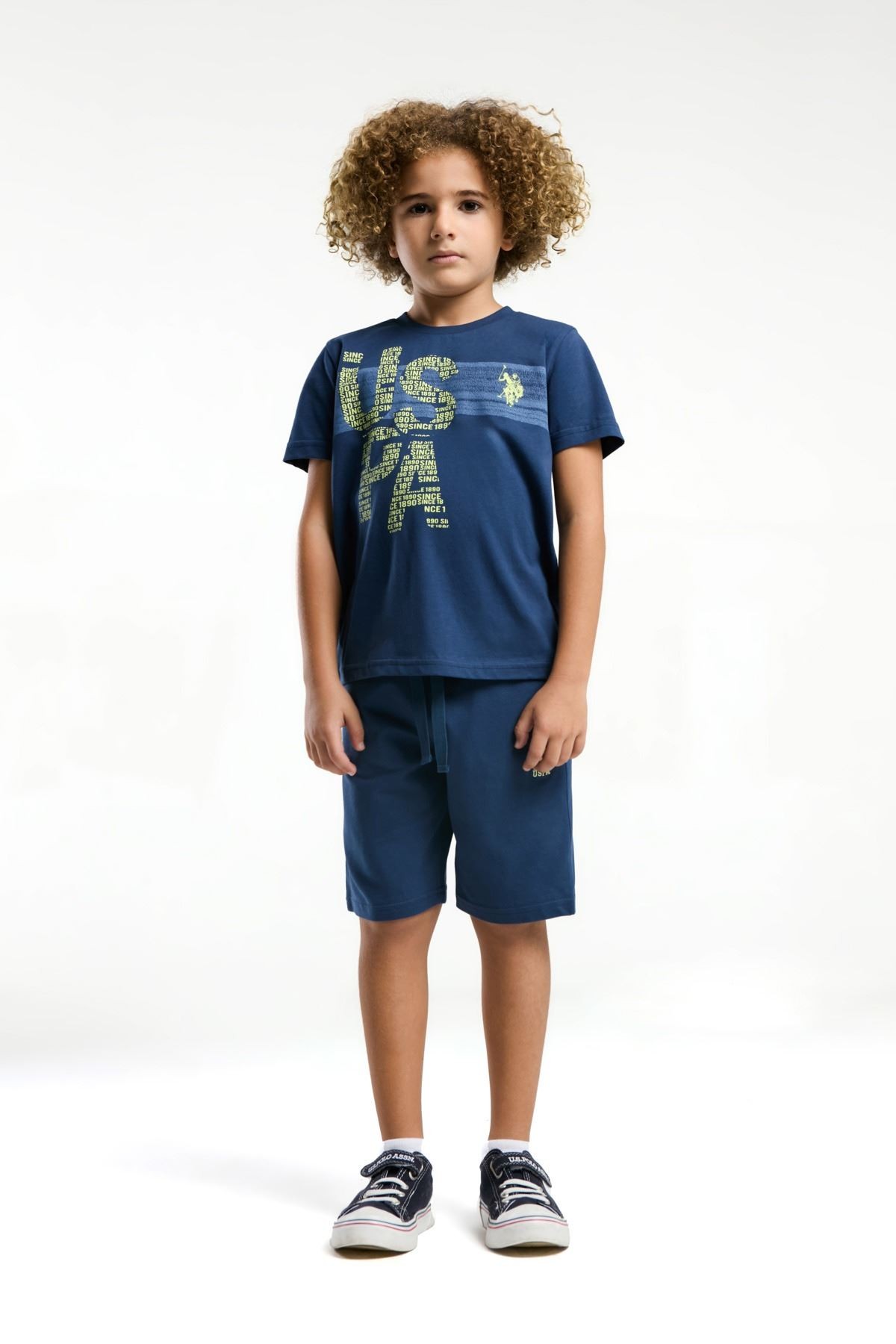 9-15 Yaş Lisanslı Us Polo ASSN Erkek Çocuk Takım-İndigo