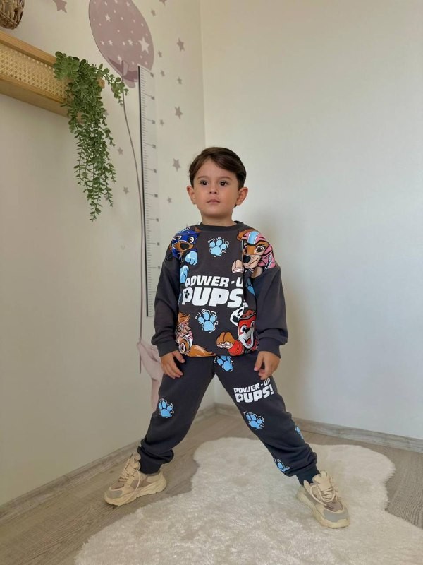2-7 Yaş Erkek Çocuk Paw Patrol Baskılı Eşofman Takımı