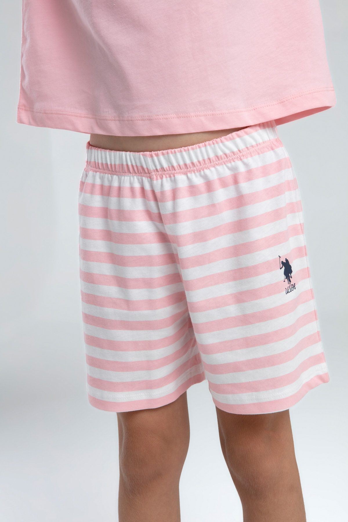 4-15 Yaş Lisanslı Us Polo Assn Kız Çocuk Takım-Pembe 2073