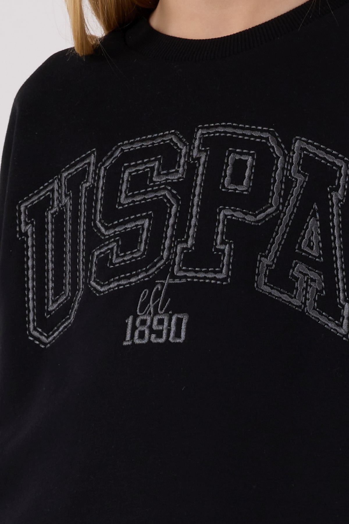 4-15 Yaş Lisanslı Us Polo Assn Kız Çocuk Takım-Siyah