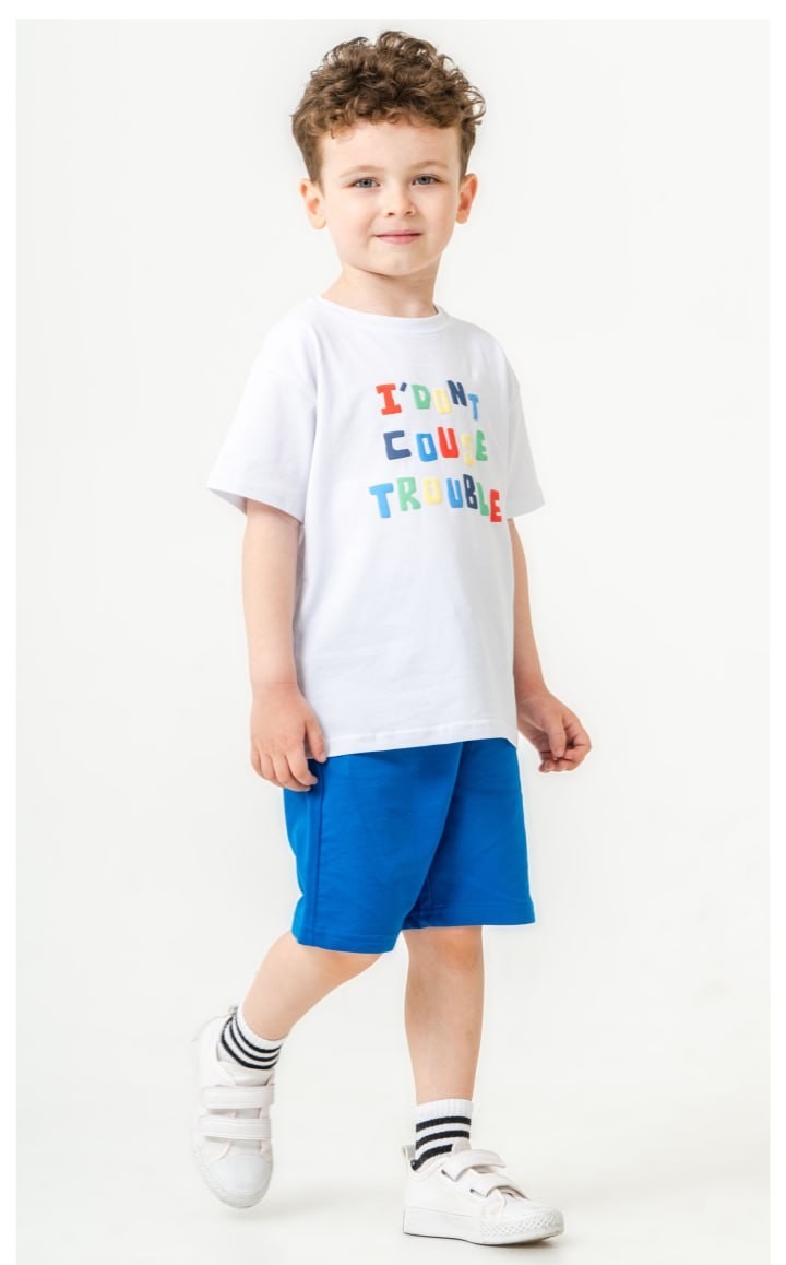 2-6 YAŞ ERKEK ÇOCUK TROUBLE ŞORT TAKIM