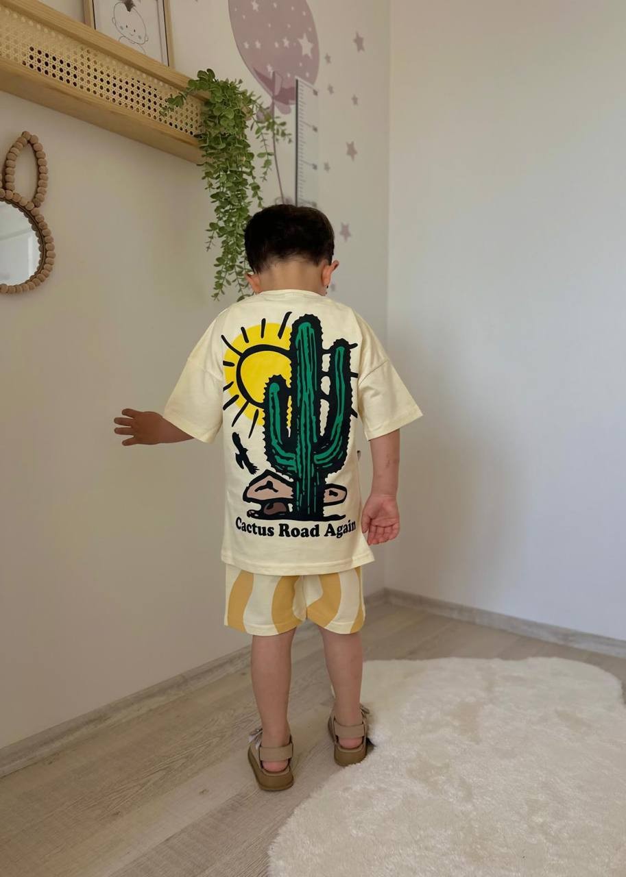 3-10 YAŞ ERKEK ÇOCUK CACTUS ROAD ŞORT TAKIM