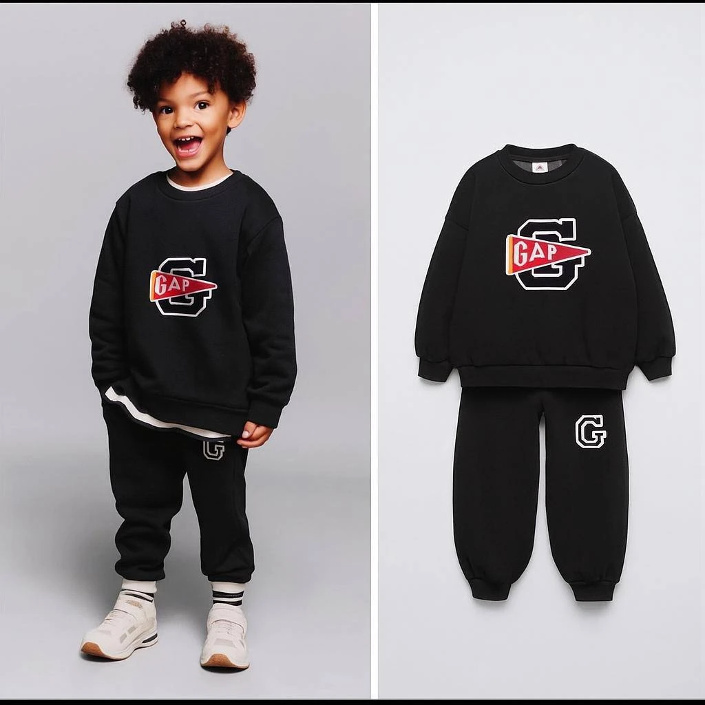 2-7 Yaş Erkek Çocuk GAP Logolu İkili Takım