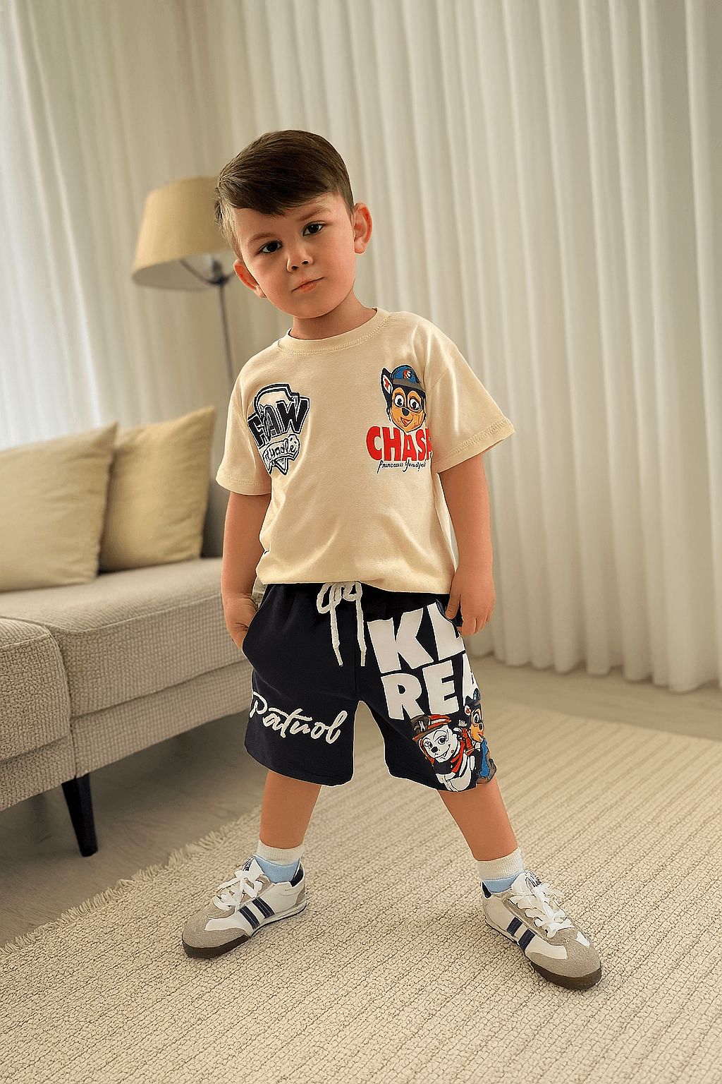 3-10 YAŞ ERKEK ÇOCUK PAW PATROL CHASE ŞORT TAKIM