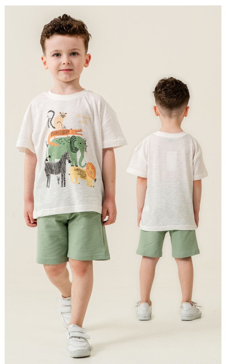 2-6 YAŞ ERKEK ÇOCUK ANIMALS ŞORT TAKIM