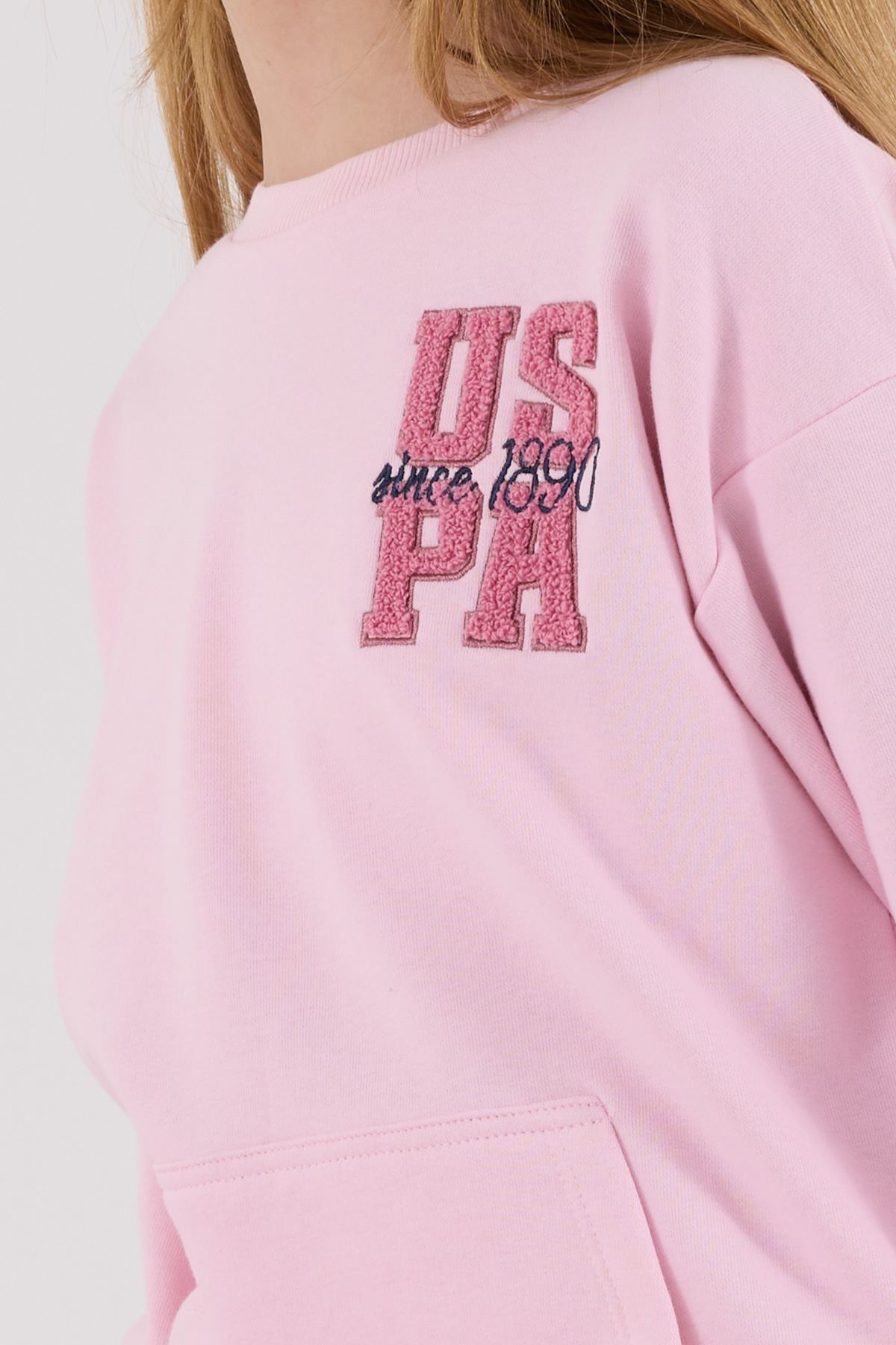 9-15 Yaş Lisanslı Us Polo Assn Kız Çocuk Takım-Şeker Pembe