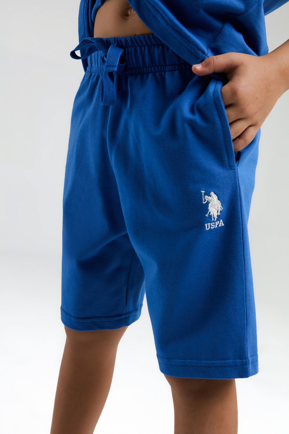 9-15 Yaş Lisanslı Us Polo ASSN Erkek Çocuk Takım-Saks