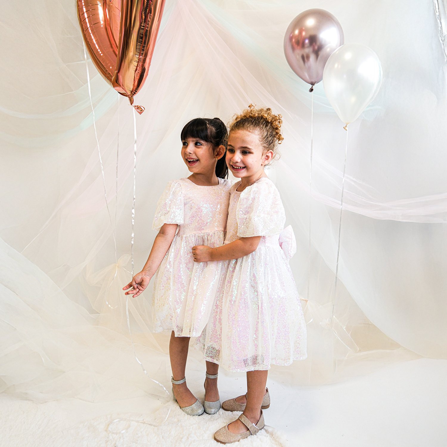 2-5 Yaş Sugar Candy Kız Çocuk Elbise-Pembe