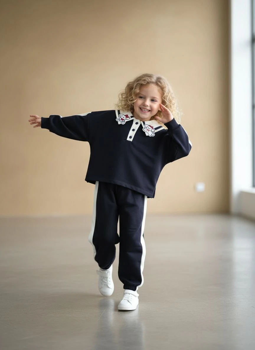 2-10 Yaş Kız Çocuk Fiyonk Detaylı 3’lü Çantalı Takım