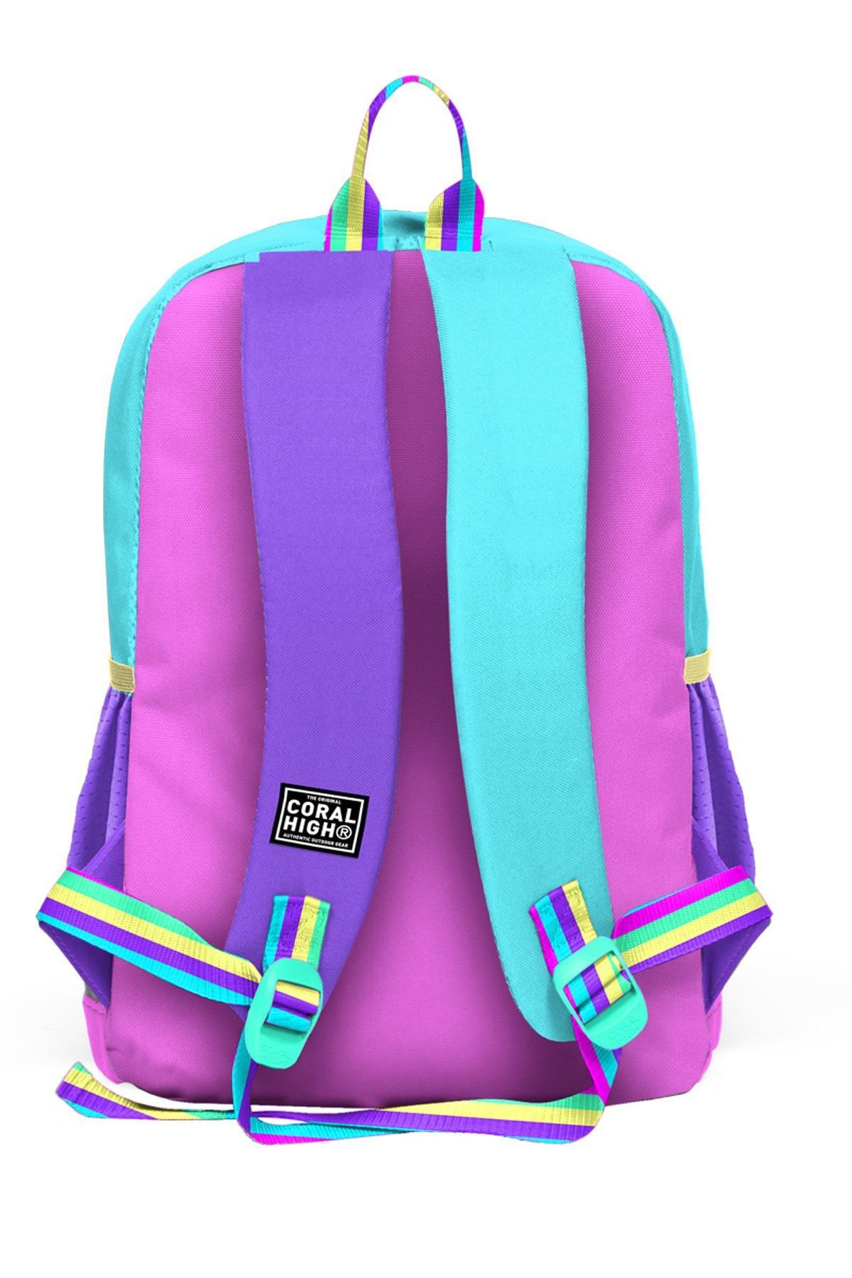 Coral High Kids Pembe Pastel Renkli Okul Sırt Çantası